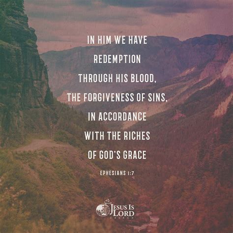 Verse Of The Day In Him We Have Redemption Through His Blood The
