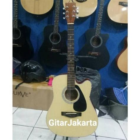 Jual Gitar Akustik Elektrik Merk Yamaha Natural Tipe F1000 Trusrod