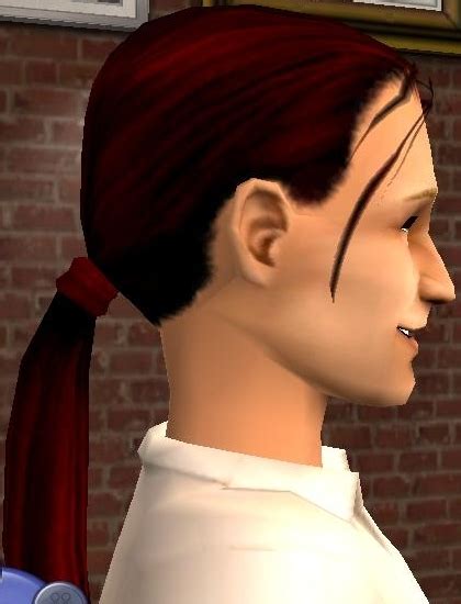 Mod The Sims Recolors Nukascrue Male Ponytail