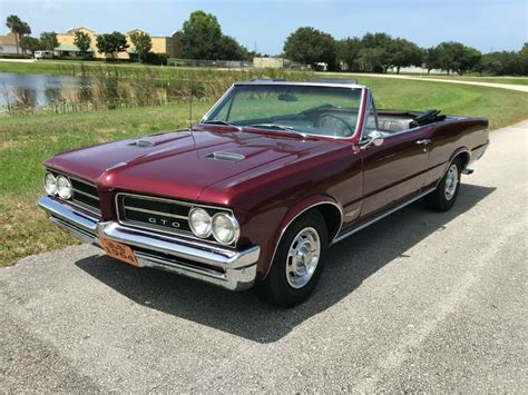 1964 Gto Convertible Phs Documented Tri Power 4 Speed Original Low Mile