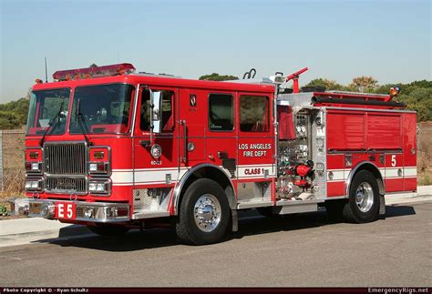 Lafd Engine 5 Seagrave Marauder Ii Pumper Fire Trucks Los Angeles