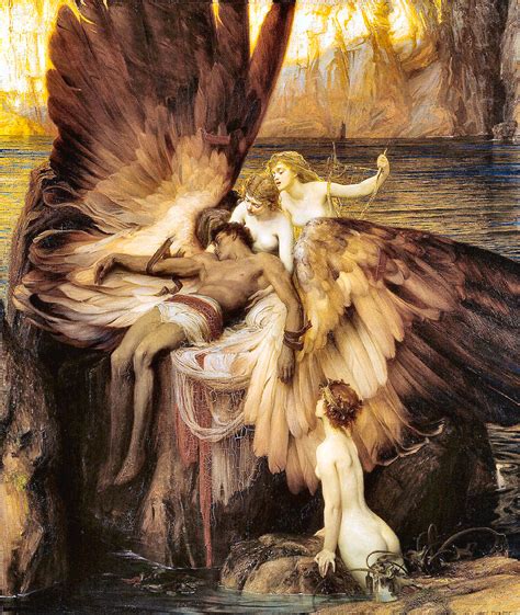 The Lament for Icarus by Herbert James Draper Ilustraciones mitología