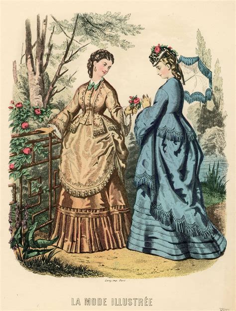 La Mode Illustrée 1872 Victorian Fashion Fashion Prints Victorian