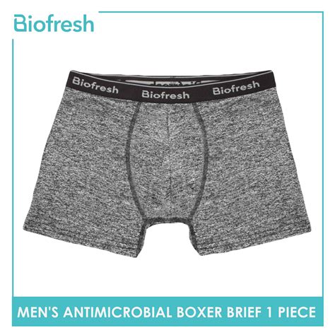 Biofresh Mens Antimicrobial Cotton Boxer Brief 1 Piece Oumbb1201