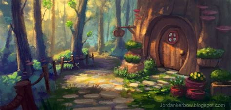 Forest Hut By Nadrojwobrek On Deviantart Digital Art Fantasy Fantasy