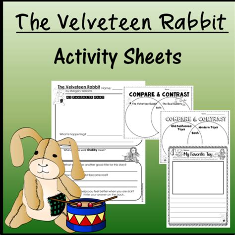 If you teach english to kindergarten kids, you don't need me to tell you that it can a little bit challenging. The Velveteen Rabbit Activity Sheets *Print and Go ...