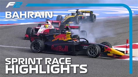 F2 Sprint Race Highlights 2020 Bahrain Grand Prix Youtube