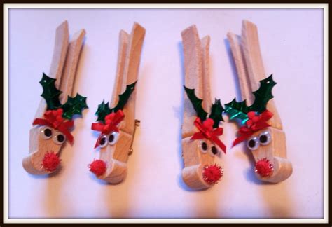 Double Treble Craft Adventures Clothespin Reindeer Pin Or Magnet Craft