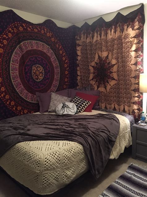 college apartment tapestry bedroom room inspiration bedroom dream room inspiration room