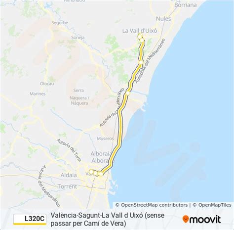 L320c Route Schedules Stops And Maps Estació Autobusos València‎→av