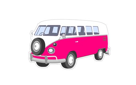 Pink Camper Van Clip Art At Vector Clip Art Online Royalty