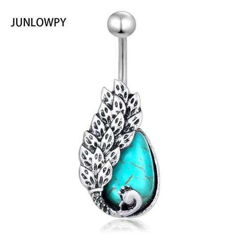 Junlowpy New Arrival Drop Animal Piercing Belly Button Rings Body