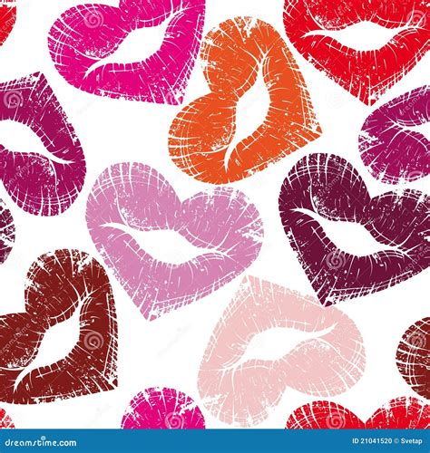 Print Of Lips Kiss Vector Illustration 21041520