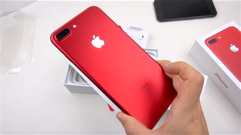 Apple's (product)red iphone 7 and 7 plus were first introduced in march of 2017, six months after the debut of the iphone 7. RED iPhone 7 Plus Unboxing & Close-ups! - YouTube