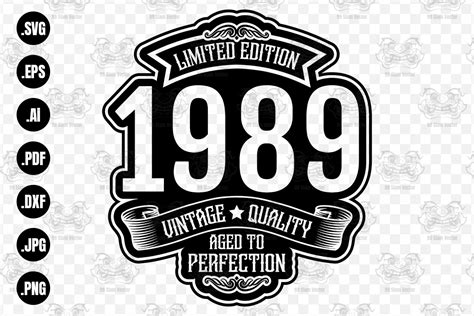 Limited Edition 1989 Aged to Perfection Gráfico por 99SiamVector