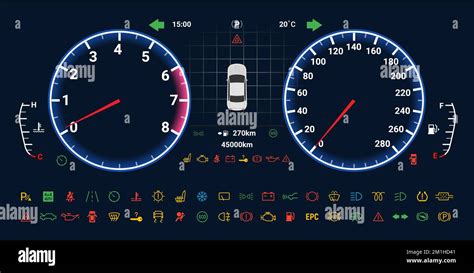 Car Digital Dashboard Speedometer Display Fuel Panel Car Cluster