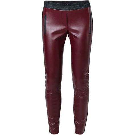 Pm Leather Effect Leggings Red Leather Pants Red Leather Leggings Leather Pants