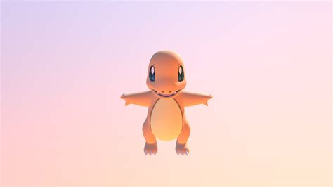 3ds Pokemon X Y 004 Charmander Download Free 3d Model By Thanhetn