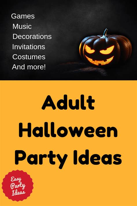 adult halloween party ideas