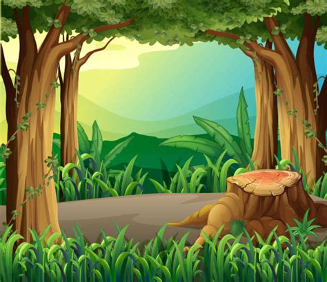 Jungle Path Illustrations Royalty Free Vector Graphics