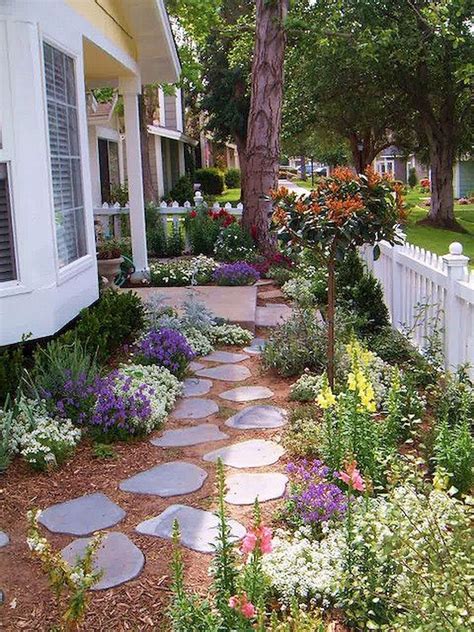 Awesome Flower Front Yard Landscaping Ideas References