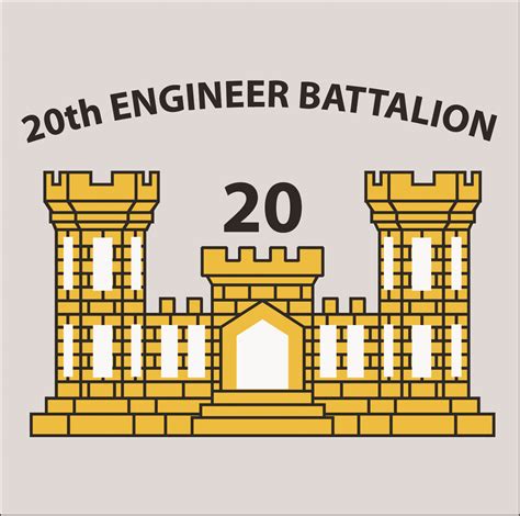 20th Engineer Battalion Decal