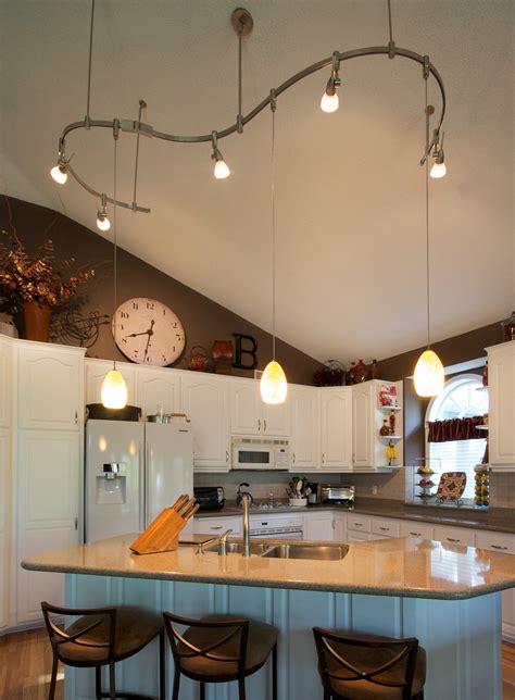 Track Lighting Kitchen Sloped Ceiling Things In The Kitchen