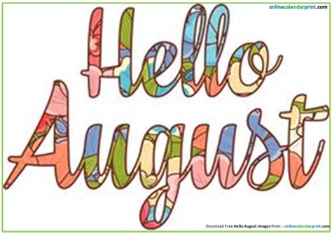 August Flower Of The Month Clipart Saman Notes