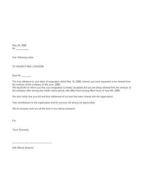 Relieving Letter How To Create A Relieving Letter Download This