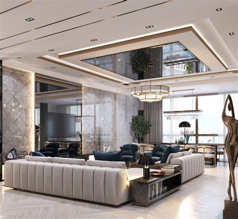 Luxury Modern On Behance Luxury Living Room Decor Ceiling Design