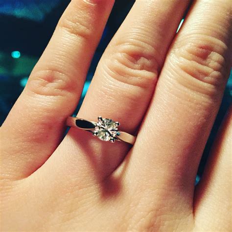 12 Carat Beautiful Simple Elegant Engagement Ring Elegant
