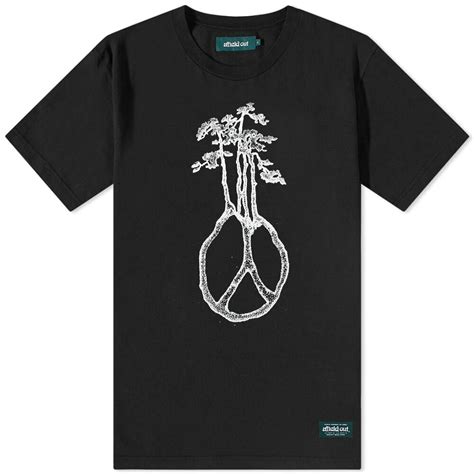 Afield Out Mens Tranquility T Shirt In Black Afield Out