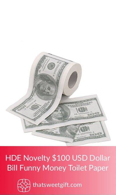 Hde Novelty 100 Usd Dollar Bill Funny Money Toilet Paper Usd Dollar