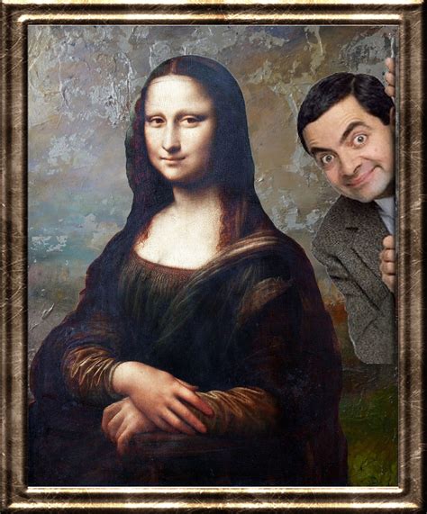 Mr Bean Photoshop, Mona Lisa Portrait, Mr. Bean, Mr Bean Funny, Mona