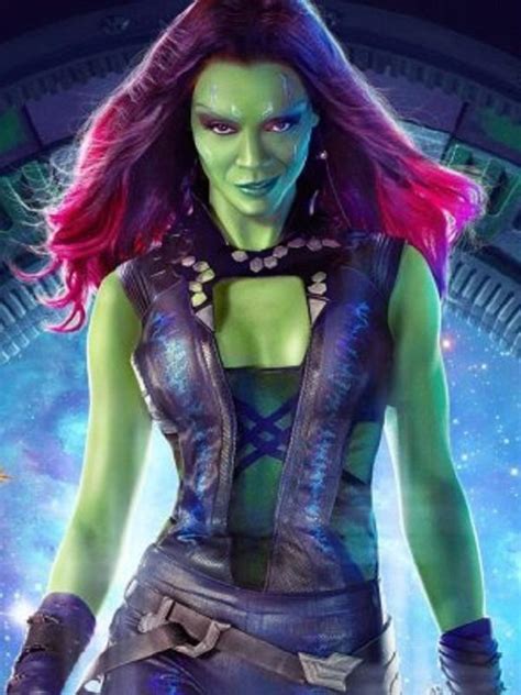 Zoe Saldana Guardians Of The Galaxy Vest
