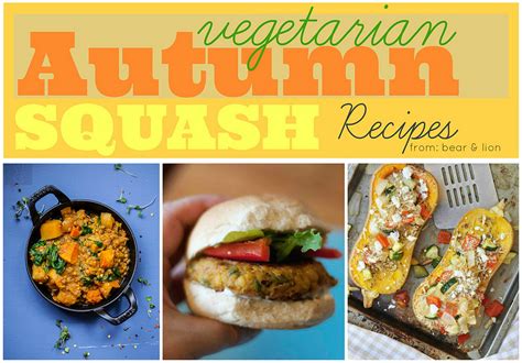 Autumn Vegetarian Squash Recipes