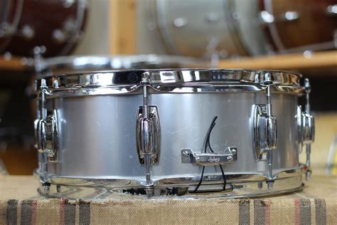 1970s Ludwig Standard S 102 Aluminum Snare Drum Reverb
