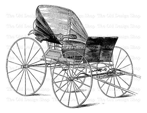 Horse Drawn Carriage Vintage Commercial Use Clip Art Etsy Clip Art