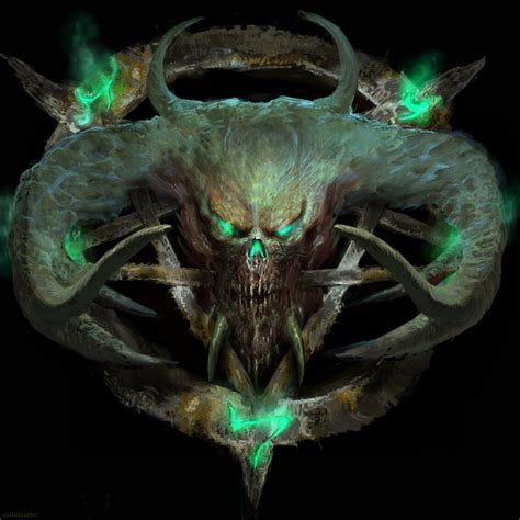 Artstation Demon Skull Antonio J Manzanedo Horror Art Concept