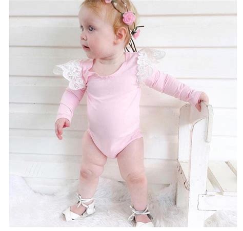 Girls Elegant Jumpsuit Summer Baby Rompers Baby Girl Lace Romper Pink