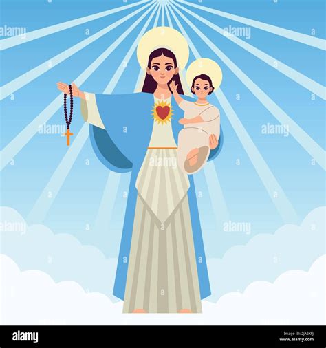 Assumption Mary Stock Vector Images Alamy