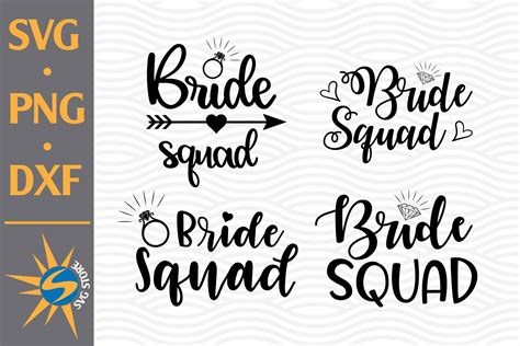 Bride Squad Graphic By SVGStoreShop Creative Fabrica