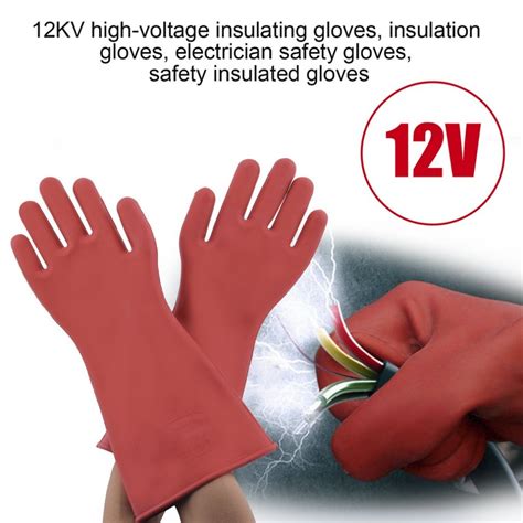 Professional Kv High Voltage Electrical Insulating Gloves Rubber Electrician Safety Work