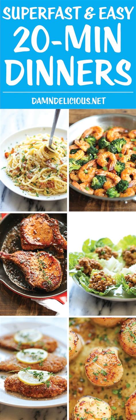 These breakfast for dinner ideas will have a quick and delicious meal on the table in just 20 minutes or. 10 Superfast and Easy 20-Minute Dinners | Gluten free ...