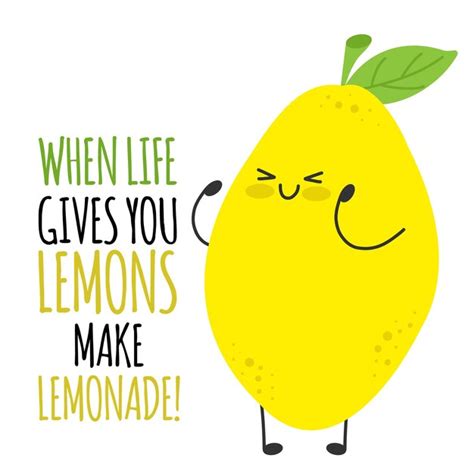 Premium Vector When Life Gives You Lemons Make Lemonade Funny Cute