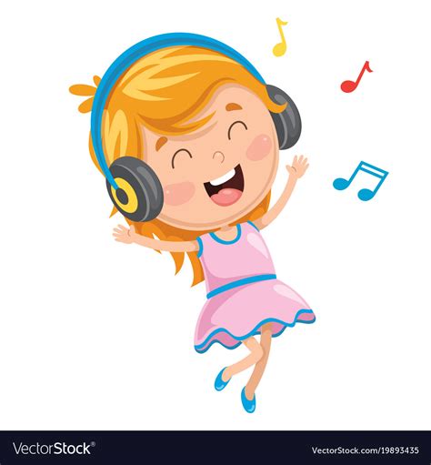 Whether it's windows, mac, ios or android, you will be able to download the images using download button. Of kid listening music Royalty Free Vector Image