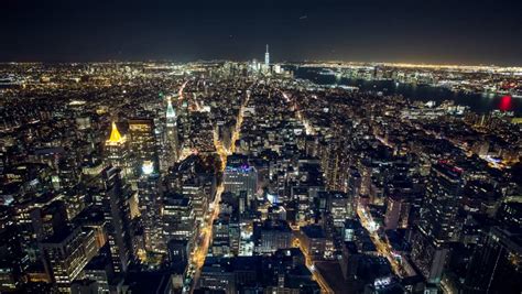 New York Night View 4k Ultra Hd 4k Aerial View Of New York City Stock