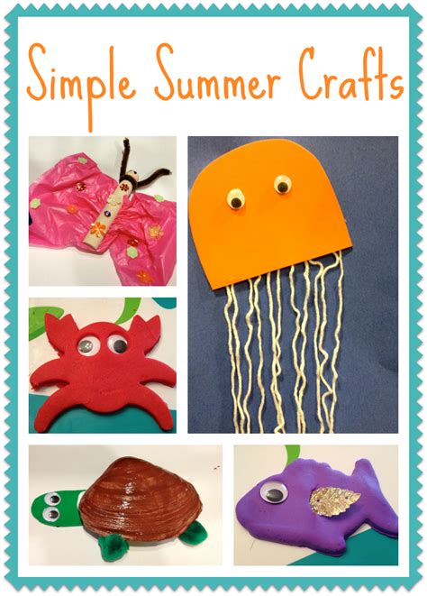 5 Simple Summer Crafts For Kids Summer Crafts For Kids