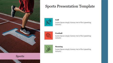 Creative Sports Slideshow Template For Presentation