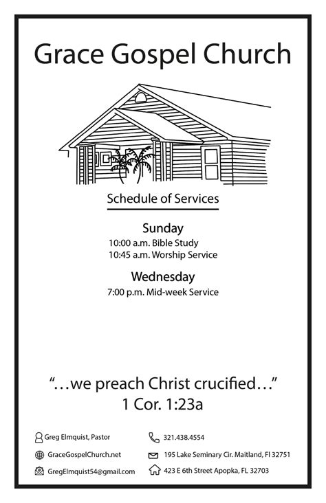 Bulletin Grace Gospel Church